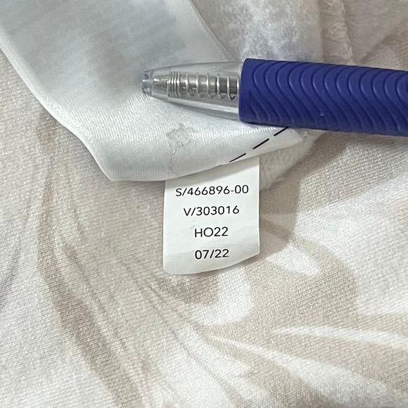 Athleta Coaster Luxe V-Neck Sweatshirt In Agate Paisley Cream Relaxed Fit Large - Picture 12 of 12